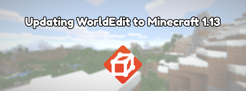 Updating WorldEdit to Minecraft 1.13